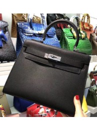 Hermes Multicolor Blocks Kelly 28cm Black Bag HT00319