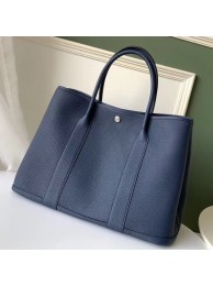 Hermes Navy Fjord Garden Party 30cm With Printed Lining HT01187