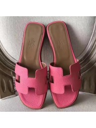 Hermes Oran Sandals In Rose Confetti Epsom Leather HT00788