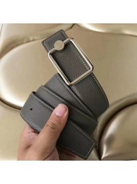 Hermes Oscar Buckle 40 MM Belt Etoupe Reversible Leather HT00079