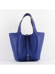 Hermes Picotin Lock Bag In Electric Blue Leather HT00361