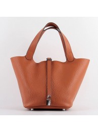 Hermes Picotin Lock Bag In Orange Leather HT01143