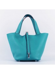 Hermes Picotin Lock Bag In Turquoise Leather HT00697