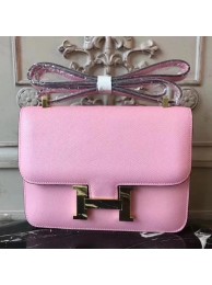 Hermes Pink Constance MM 24cm Epsom Leather Bag HT01017