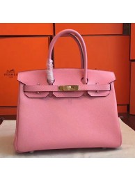 Hermes Pink Epsom Birkin 30cm Handmade Bag HT00953