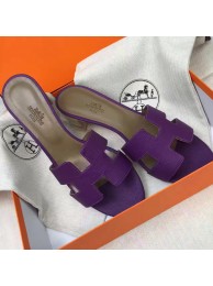 Hermes Purple Epsom Oasis Sandals HT00799