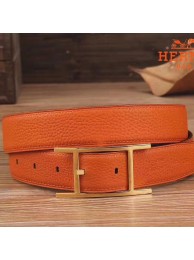 Hermes Quentin 32 MM Orange Reversible Belt HT00449