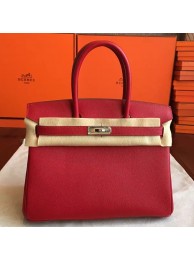 Hermes Red Epsom Birkin 35cm Handmade Bag HT00879