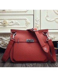 Hermes Red Medium Jypsiere 31cm Bag HT00691