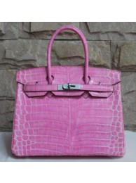 Hermes Rose Pink Birkin 30cm Silver Hardware Bag HT20020 