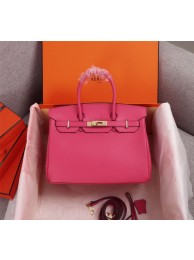 Hermes Rose Red Birkin 30cm Crocodile Niloticus Shiny Bag HT20024