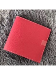 Hermes Rose Red MC2 Copernic Compact Wallet HT01176