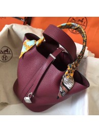 Hermes Ruby Picotin Lock MM 22cm Handmade Bag HT00402