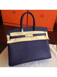 Hermes Sapphire Epsom Birkin 30cm Handmade Bag HT00940
