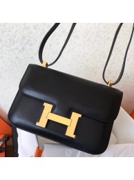 Hermes Swift Constance 24cm Black Handmade Bag HT01192