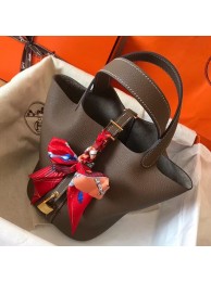 Hermes Taupe Picotin Lock PM 18cm Handmade Bag HT01152
