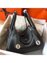 Hermes Vert Gris Lindy 30cm Clemence Handmade Bag HT00745