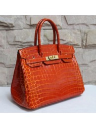 Hermes Brown Clemence Birkin 30cm Handmade Bag HT00351