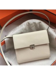 Hermes White Clic 16 Wallet With Strap HT00341