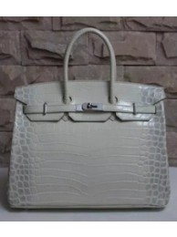 Hermes Grey Epsom Birkin 30cm Handmade Bag HT00901