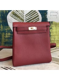 High Quality Replica Hermes Bordeaux Clemence Kelly Ado PM Backpack HT00883