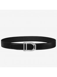 High Quality Replica Hermes Etrier Buckle Belt &amp; Black Clemence 32 MM Strap HT00581