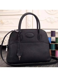 Imitation Hermes Bolide Tote Bag In Black Leather HT01347