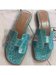 Imitation Hermes Lagon Crocodile Oran Sandals HT00835