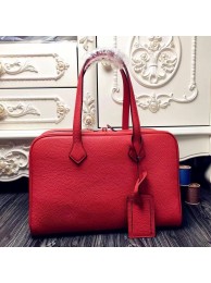Imitation Hermes Victoria II 35cm Bag In Red Leather HT00365