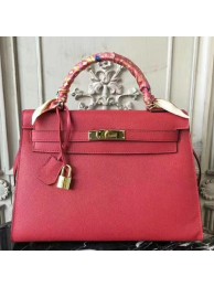 Imitation High Quality Hermes Red Epsom Kelly 32cm Sellier Bag HT00996