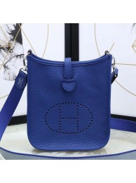 Imitation Luxury Hermes Blue Electric Evelyne II TPM Messenger Bag HT00641