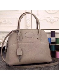 Knockoff Hermes Bolide Tote Bag In Grey Leather HT00703