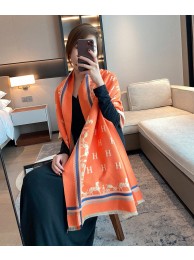 Knockoff Hermes Orange Modernisme Tropical Scarf 140cm HT00324