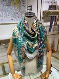 Knockoff Top Hermes Blue Mors à Jouets Silk Shawl HT00612