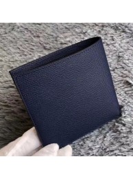 Luxury Hermes Dark Blue MC2 Copernic Compact Wallet HT00596