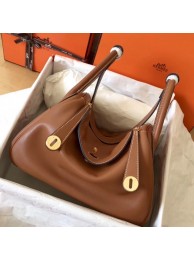New Hermes Gold Lindy 30cm Swift Handmade Bag HT01037