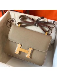 Replica Designer Hermes Epsom Constance 24cm Tourterelle Handmade Bag HT01181