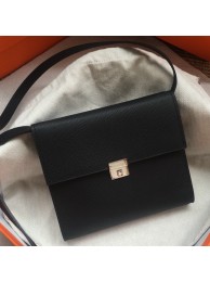 Replica Hermes Black Clic 16 Wallet With Strap HT00474