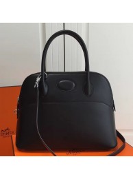 Replica Hermes Bolide 31cm Bag In Black Swift Leather HT01274