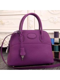 Replica Hermes Bolide Tote Bag In Purple Leather HT00088