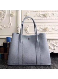 Replica Hermes Medium Garden Party 36cm Tote In Blue Lin Leather HT00182