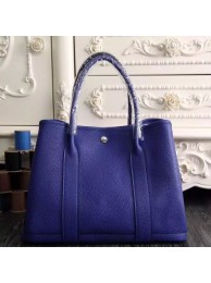 Replica Hermes Medium Garden Party 36cm Tote In Electric Blue Leather HT00104