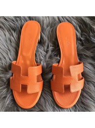 Replica Hermes Orange Epsom Oasis Sandals HT00534