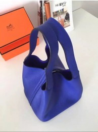 Replica Hermes So Kelly 22cm Bag In Jean Blue Leather HT00071