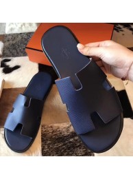 Replica Top Hermes Izmir Sandals In Sapphire Epsom Leather HT01076