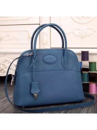 Top Hermes Bolide Tote Bag In Blue Leather HT00576