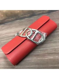 Top Hermes Handmade Egee Clutch In Red Swift Leather HT00452
