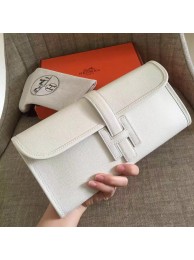 Top Hermes White Epsom Jige Elan 29 Clutch HT00509